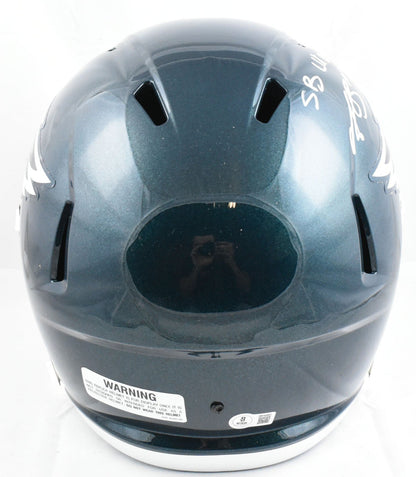 A.J. Brown Autographed Eagles F/S Speed Helmet SB Champs - Beckett W Hologram