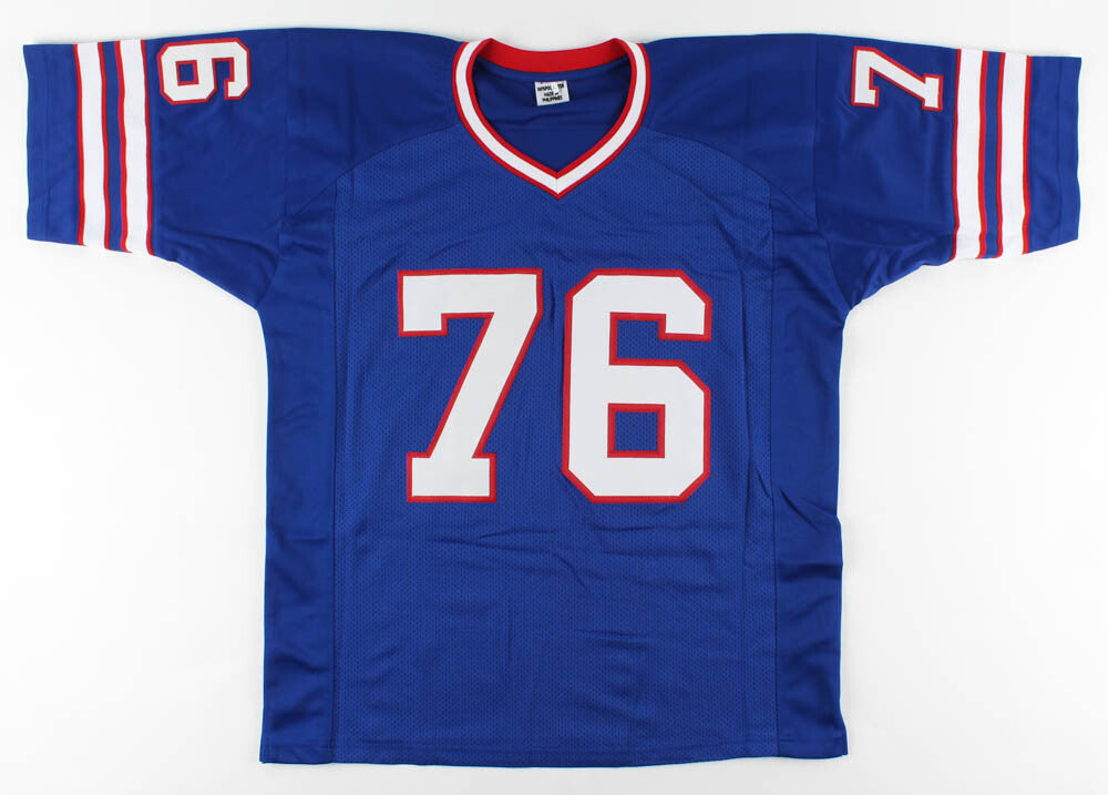 Fred Smerlas Signed Bills Jersey (Pro Player) Buffalo Nose Tackle-Boston College