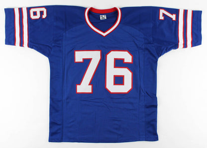 Fred Smerlas Signed Bills Jersey (Pro Player) Buffalo Nose Tackle-Boston College
