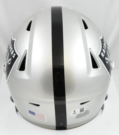 Ashton Jeanty Autographed Raiders Mid-Size SpeedFlex Helmet - Beckett W Hologram