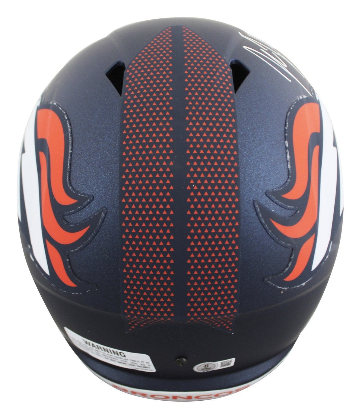 Broncos John Lynch Signed 2024 Full Size Speed Rep Helmet BAS Witnessed