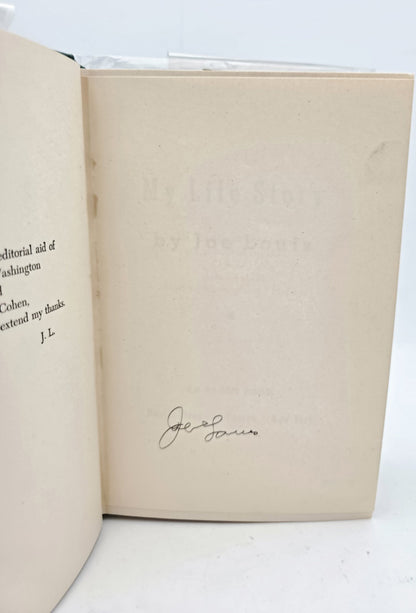 Joe Louis Auto My Life Story Autobiography Book Heavyweight Champ PSA/DNA H45239