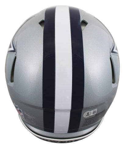Cowboys Roger Staubach Signed Full Size Speed Proline Helmet W/ Case BAS Witness