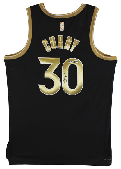 Warriors Stephen Curry Signed Black Jordan Brand Nike SC Edition Jersey BAS Wit