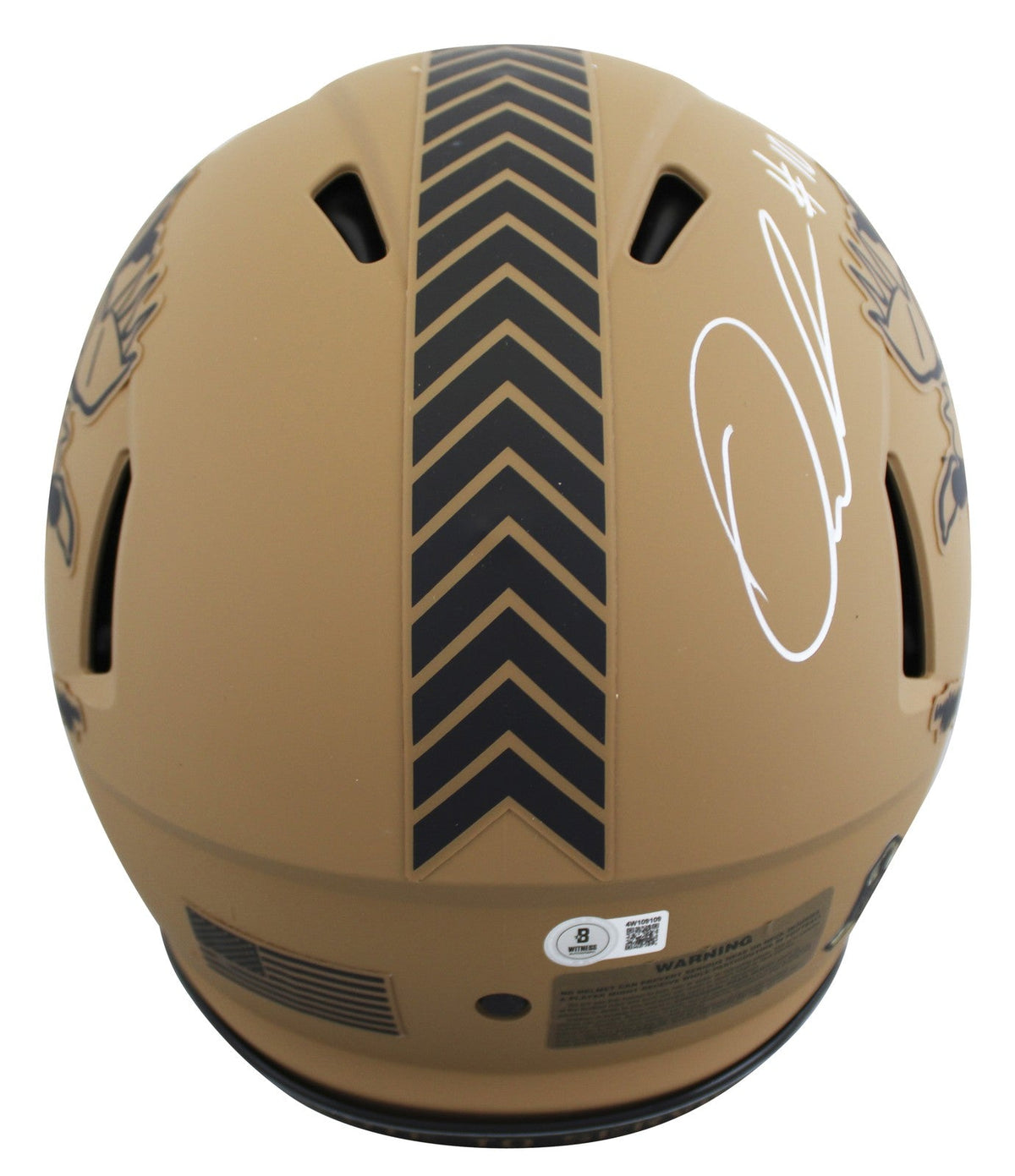 Browns Quinshon Judkins Signed STS II Full Size Speed Proline Helmet BAS Witness
