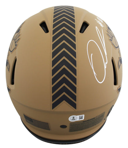 Browns Quinshon Judkins Signed STS II Full Size Speed Proline Helmet BAS Witness