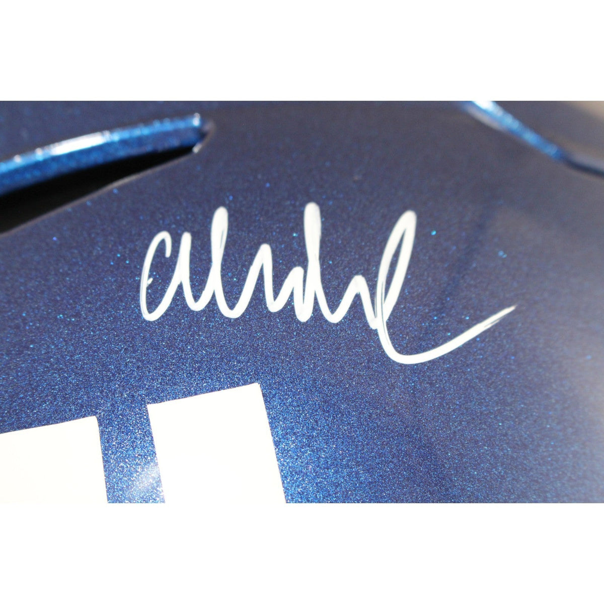 Abdul Carter Autographed New York Giants SpeedFlex Helmet Beckett Witness 51254