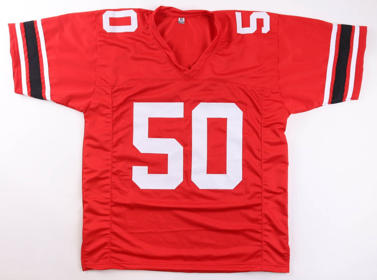 Otis Wilson Signed Louisville Cardinals Jersey (Beckett) Bears Super Bowl XX L.B