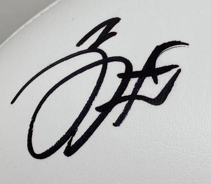 Jalen Hurts Signed Eagles Logo Football Fanatics w/ Super Bowl 59 Case
