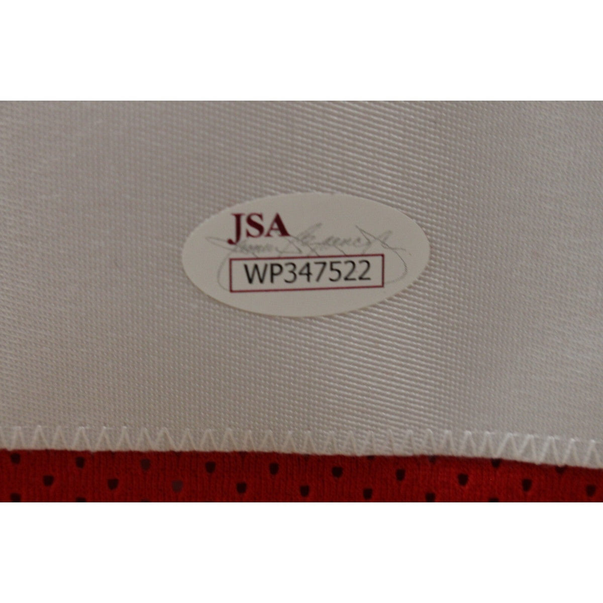 John Brodie Autographed/Signed Pro Style Red size XL Jersey JSA 44091