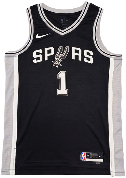 SPURS VICTOR WEMBANYAMA AUTOGRAPHED NIKE SWINGMAN JERSEY 48 FANATICS 229516