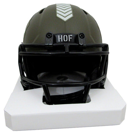 John Elway HOF Signed HOF Salute to Service Mini Helmet Broncos Beckett 200053