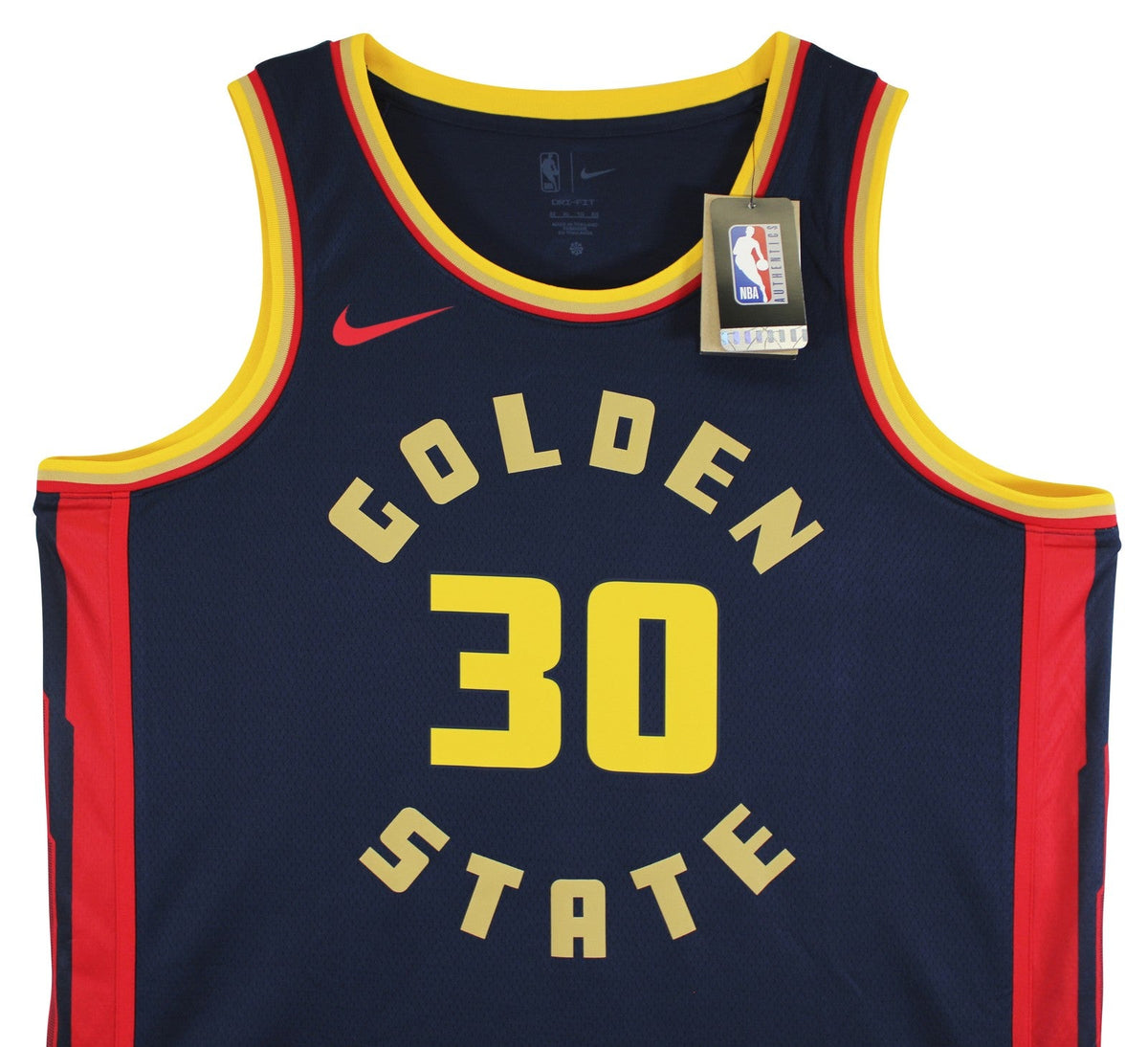 Warriors Stephen Curry Signed Navy Blue Nike 2024 City Swingman Jersey JSA