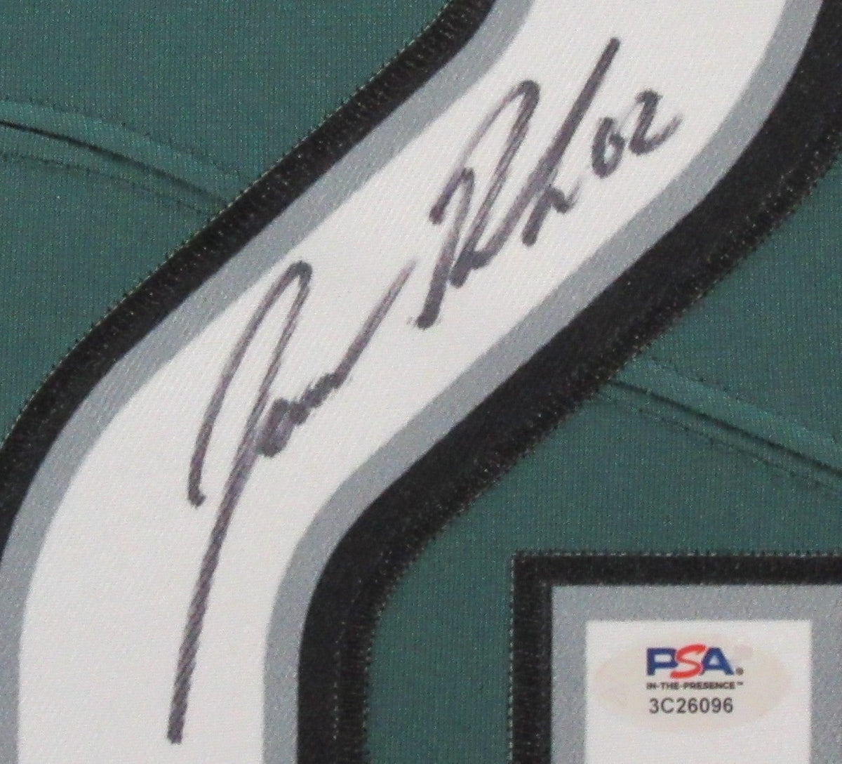 Jason Kelce Signed Football Jersey Philadelphia Eagles Framed PSA/DNA 200724