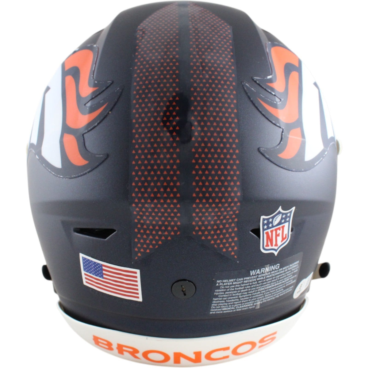Bo Nix Autographed Denver Broncos SpeedFlex Helmet Beckett Witness 51395