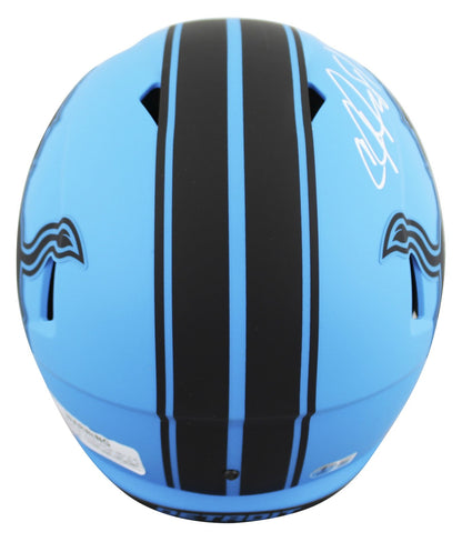 Lions Calvin Johnson Signed Rave Full Size Speed Rep Helmet W/ Case BAS Witness