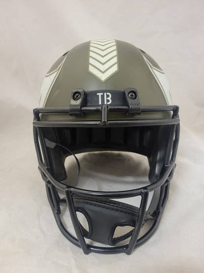 BAKER MAYFIELD SIGNED TAMPA BAY BUCCANEERS F/S STS SPEED REP HELMET BAS QR