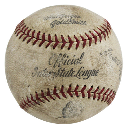 Cy Young Authentic Signed Official Interstate League Baseball BAS #AE41576