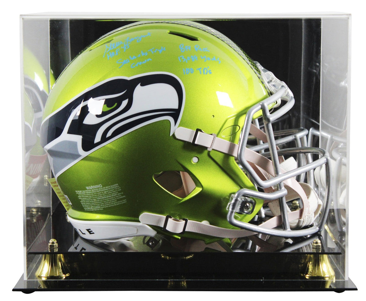 Steve Largent "5x Insc" Signed Flash F/S Speed Proline Helmet W/ Case BAS Wit