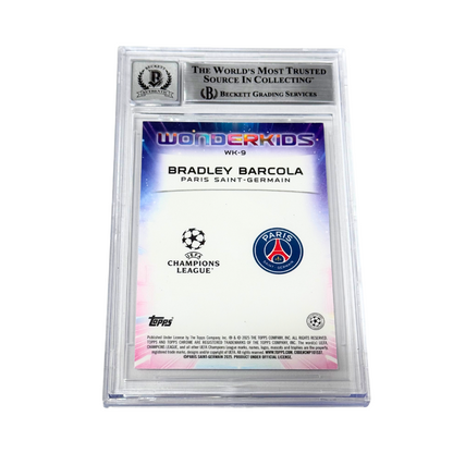 Bradley Barcola Signed 2024-25 Topps Chrome UCC Wonderkids - BGS 10 Autograph
