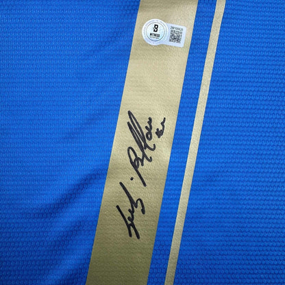 Autographed/Signed Gianluigi Buffon Italy Blue Soccer Jersey Beckett BAS COA