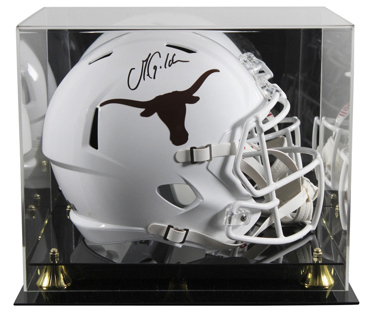 Texas Matthew Golden Signed Full Size Speed Rep Helmet W/ Case BAS Witnessed