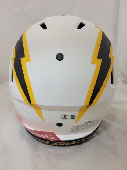 TRE HARRIS SIGNED LOS ANGELES CHARGERSLUNAR ECLIPSE AUTHENTIC HELMET BECKETT