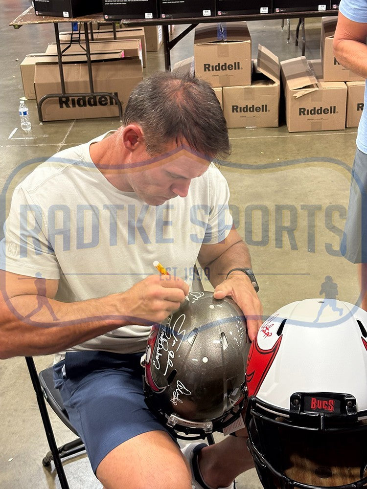 Sapp, Barber, Alstott Signed Tampa Bay Speed Authentic Eclipse NFL Helmet