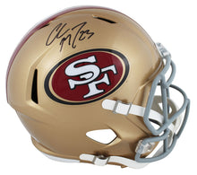 49ers Christian McCaffrey Authentic Signed Full Size Speed Rep Helmet BAS Wit
