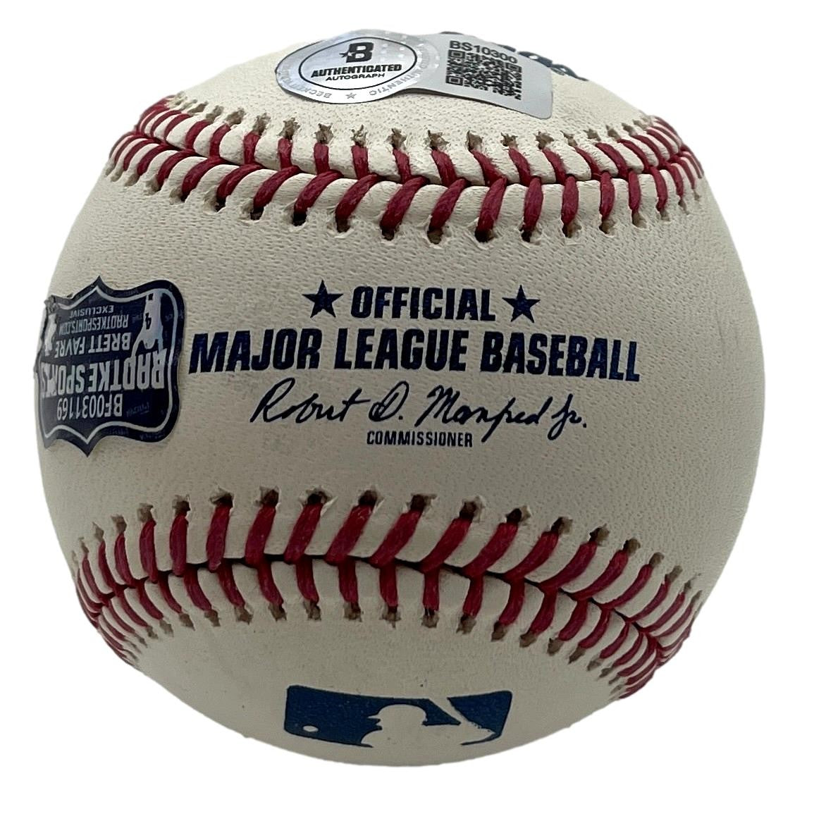 Brett Favre HOF Signed/Auto OML Baseball Green Bay Packers Beckett 201210