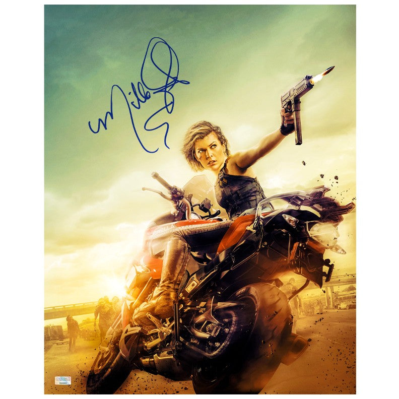 Milla Jovovich Autographed 2016 Resident Evil Final Chapter Escape 16x20 Photo