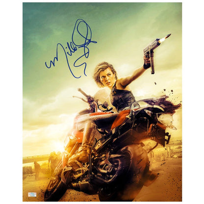 Milla Jovovich Autographed 2016 Resident Evil Final Chapter Escape 16x20 Photo