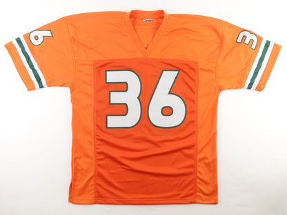 Lamar Thomas Signed Miami Hurricanes Jersey (JSA COA) 8 Year Veteran NFL WR