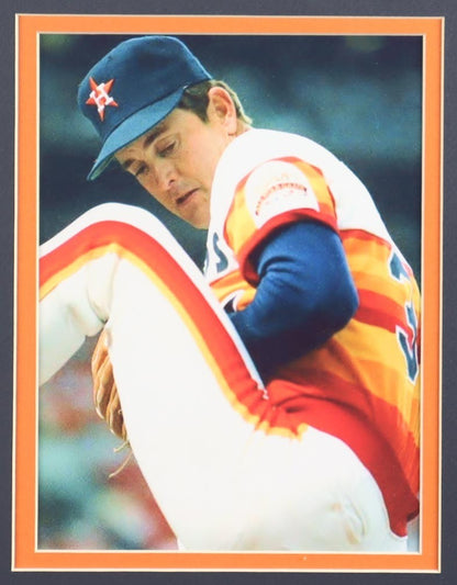 Nolan Ryan Signed Framed Jersey with Hall of Fame Pin & Patch 3xInscribed (PSA)