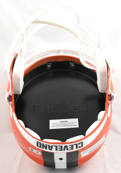 Quinshon Judkins Autographed Cleveland Browns F/S Speed Helmet - Beckett W Holo