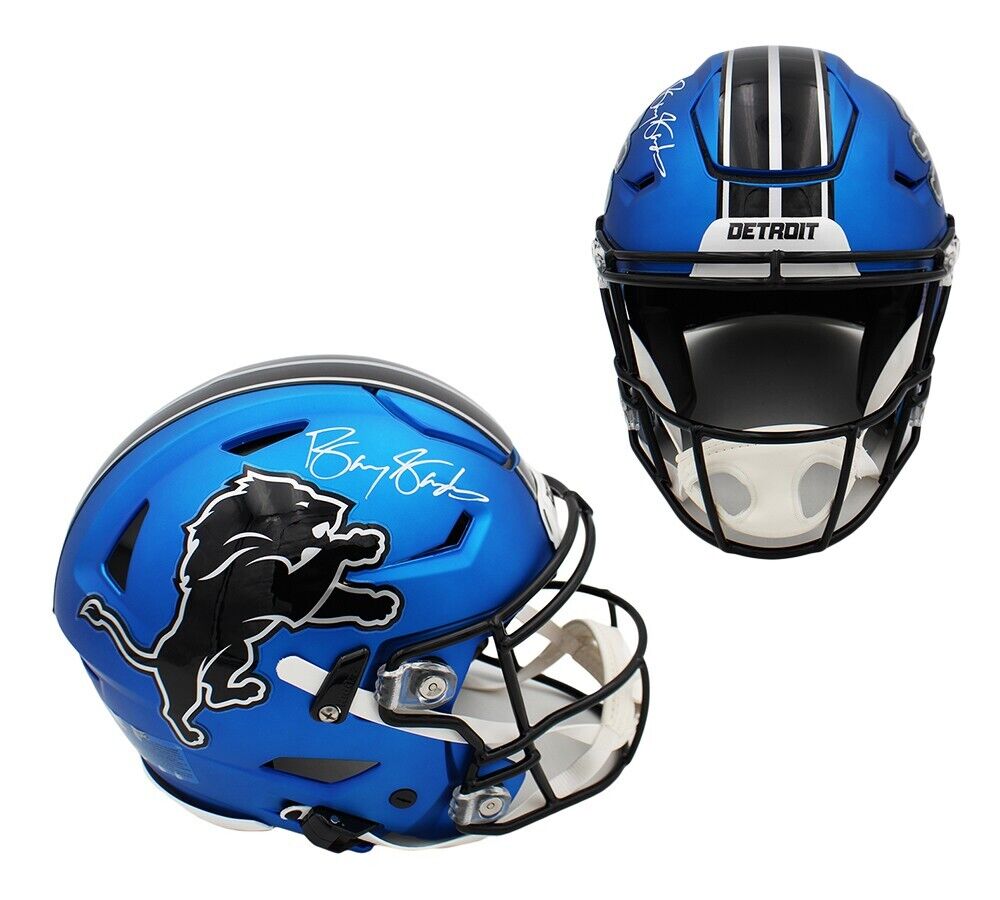 Barry Sanders Signed Detroit Lions Speed Flex Auth Alternate 2024 NFL Helmet