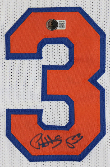 Patrick Ewing Authentic Signed White Pro Style Jersey Autographed BAS