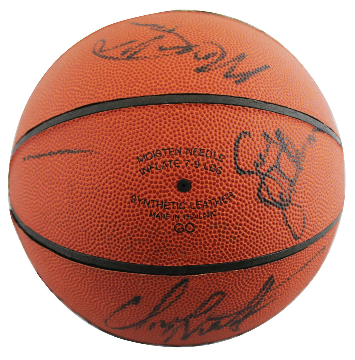 1993-94 76ers (11) Malone, Woolridge, Hornacek Signed Basketball BAS #AE13996