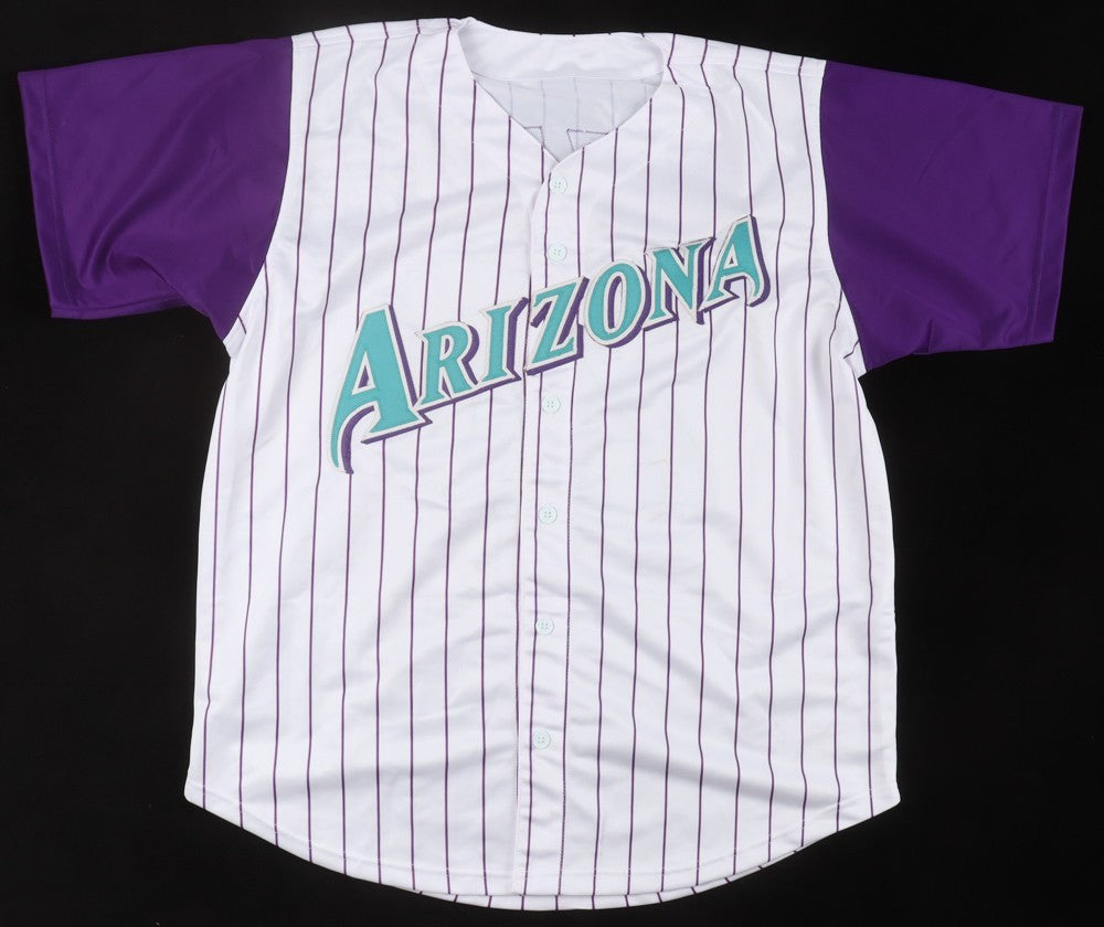 Luis Gonzalez Signed Diamondbacks Jersey Inscribed "2001 WS Game 7 GW Hit" (JSA)