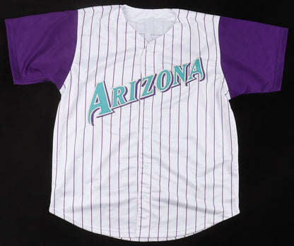 Luis Gonzalez Signed Diamondbacks Jersey Inscribed "2001 WS Game 7 GW Hit" (JSA)