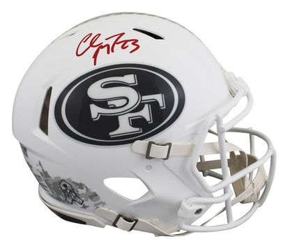 49ers Christian McCaffrey Signed STS III Full Size Speed Proline Helmet Fanatics