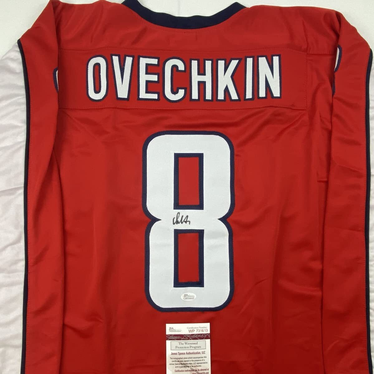 Autographed/Signed ALEXANDER ALEX OVECHKIN Washington Red Jersey JSA COA Auto