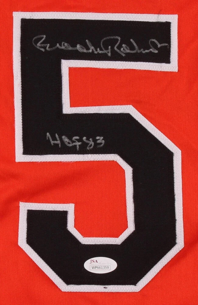 Brooks Robinson Signed Baltimore Orioles Jersey Inscribed "HOF 83" (JSA COA)