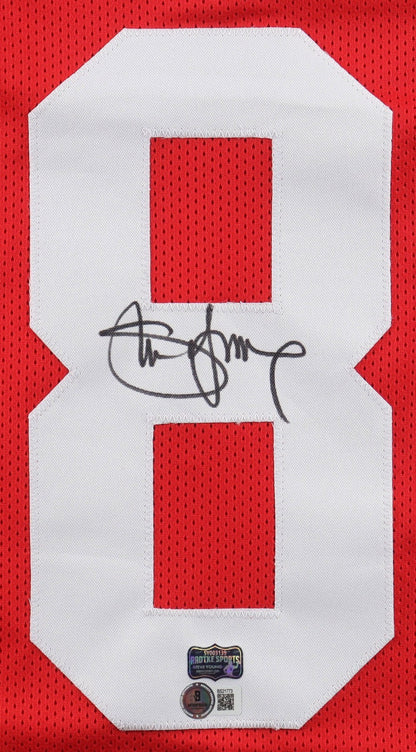 Steve Young Signed San Francisco 49ers Jersey (Beckett) 3x Super Bowl Champ / QB