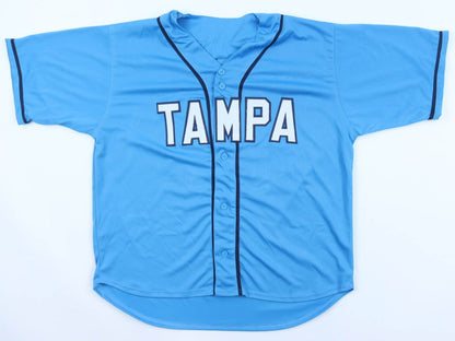 Chandler Simpson Signed Tampa Bay Rays Jersey (Beckett) 2025 Rookie Outfielder