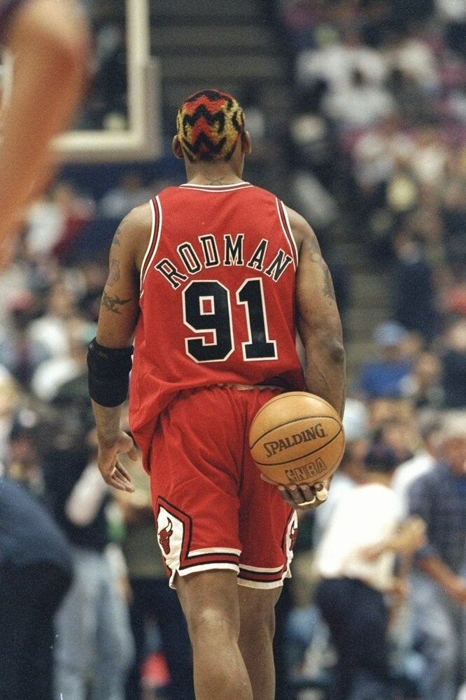 Dennis Rodman Signed Chicago Bulls Jersey (JSA COA) 7xNBA Rebound Champ /Forward