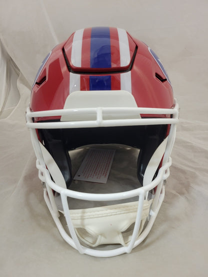 JAMES COOK SIGNED BUFFALO BILLS THROWBACK SPEEDFLEX AUTHENTIC HELMET BECKETT QR