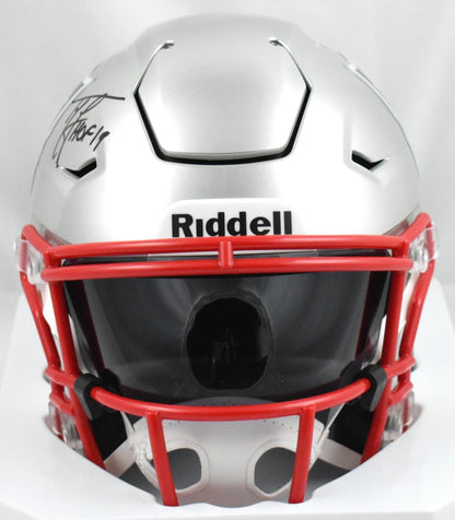 Ty Law Signed New England Patriots Mid-Size SpeedFlex Helmet HOF- Beckett W Holo