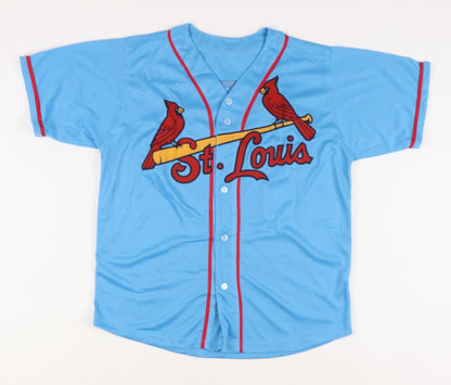 Matt Carpenter Signed St. Louis Cardinal Powder Blue Jersey (JSA COA) 3xAll Star