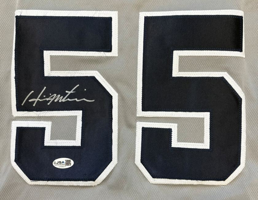 Hideki Matsui New York Signed Gray Baseball Jersey JSA